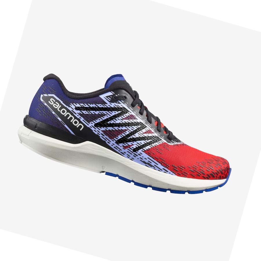 Salomon SONIC 5 BALANCE Futócipő Férfi Piros Kék | HU 2159TCE